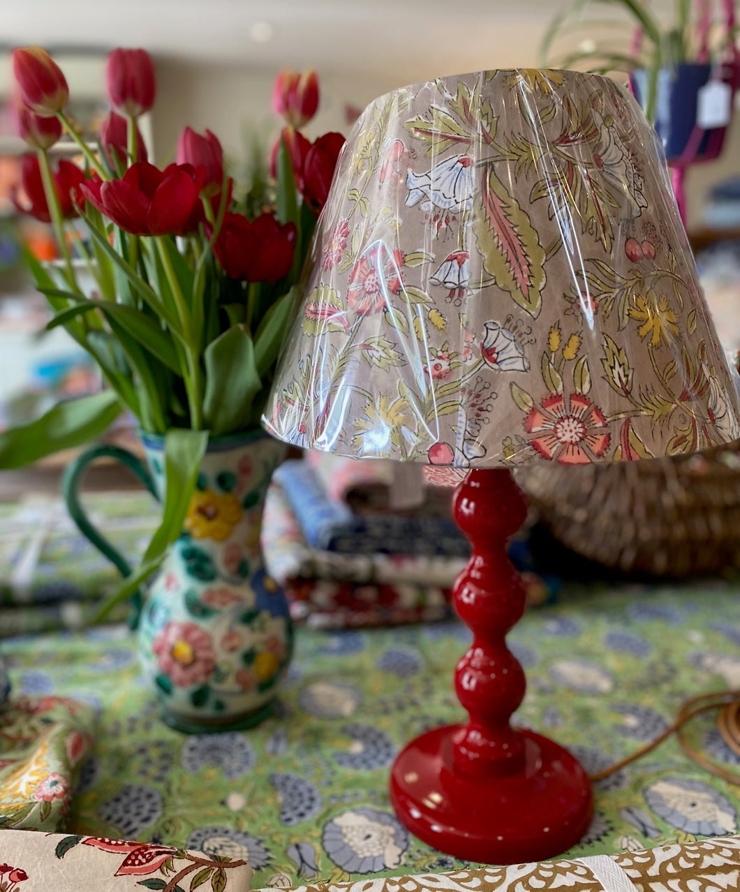 Small Bobbin Lamp - Red