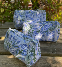 Load image into Gallery viewer, Block-Printed and Quilted Wash Bag - Large
