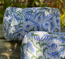 Load image into Gallery viewer, Block-Printed and Quilted Wash Bag - Large
