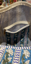 Load image into Gallery viewer, Block-printed and Quilted Overnight Bag.
