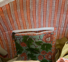 Load image into Gallery viewer, Block-printed and Quilted Overnight Bag.
