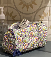 Load image into Gallery viewer, Block-Printed and Quilted Wash Bag - Small
