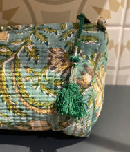 Load image into Gallery viewer, Block-Printed and Quilted Wash Bag - Medium
