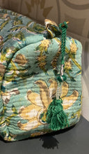 Load image into Gallery viewer, Block-Printed and Quilted Wash Bag - Medium
