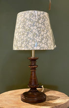 Load image into Gallery viewer, Small Empire Lampshade - White flower with slate
