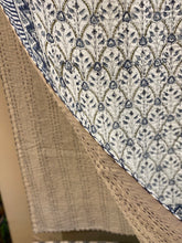 Load image into Gallery viewer, Printed Kantha Throw - Blue tile
