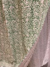 Load image into Gallery viewer, Printed Kantha Throw - Green Floral
