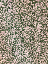 Load image into Gallery viewer, Printed Kantha Throw - Green Floral
