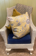 Load image into Gallery viewer, Handmade cushion - Yellow and Grey
