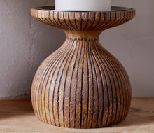 Load image into Gallery viewer, Omari Mango Wood Candlestick
