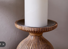 Load image into Gallery viewer, Omari Mango Wood Candlestick
