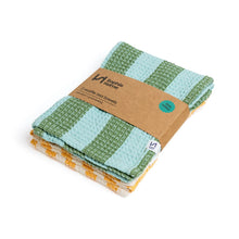 Load image into Gallery viewer, Cotton Waffle 2 pack Tea Towel - Green &amp; Citrus
