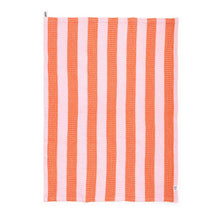 Load image into Gallery viewer, Cotton Waffle 2 pack Tea Towel - Striped Pink
