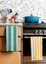 Load image into Gallery viewer, Cotton Waffle 2 pack Tea Towel - Green &amp; Citrus
