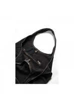 Load image into Gallery viewer, Leather Trimmed Canvas Shoulder Bag
