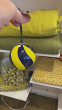 Load and play video in Gallery viewer, Paper Mache Stripey Baubles
