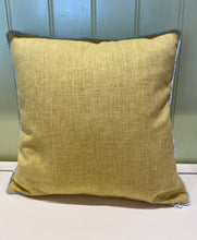 Load image into Gallery viewer, Vintage William Morris Cushion - Aqua/Gold
