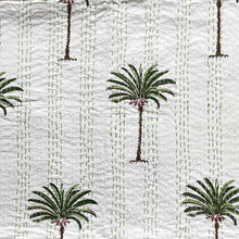 Load image into Gallery viewer, Kantha Throw - Palm Trees
