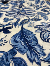 Load image into Gallery viewer, Block Printed Tablecloth - Indigo Jardin
