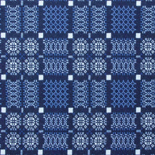 Load image into Gallery viewer, Knot garden Cushion - Indigo
